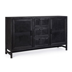 Credenza 2 ante 3 cassetti in legno Weston Bizzotto